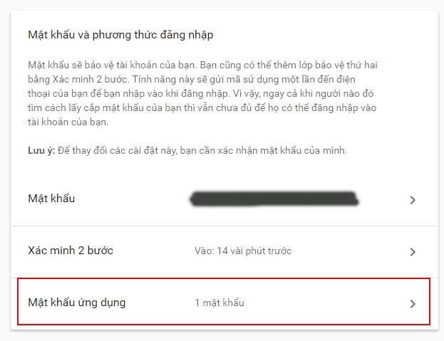 Hướng dẫn tạo mật khẩu ứng dụng cho Gmail 3