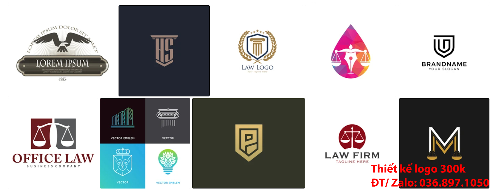 Công ty cung cấp dịch vụ Thiết kế logo công ty luật sư chuyên nghiệp giá rẻ 300k -500k tại Hà Nội