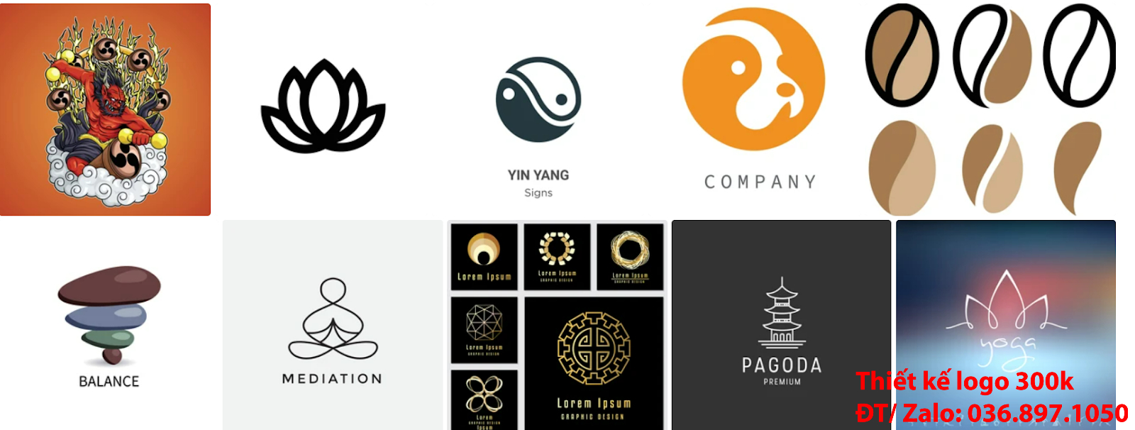 Công ty cung cấp mẫu logo đẹp phật giáo sáng tạo online