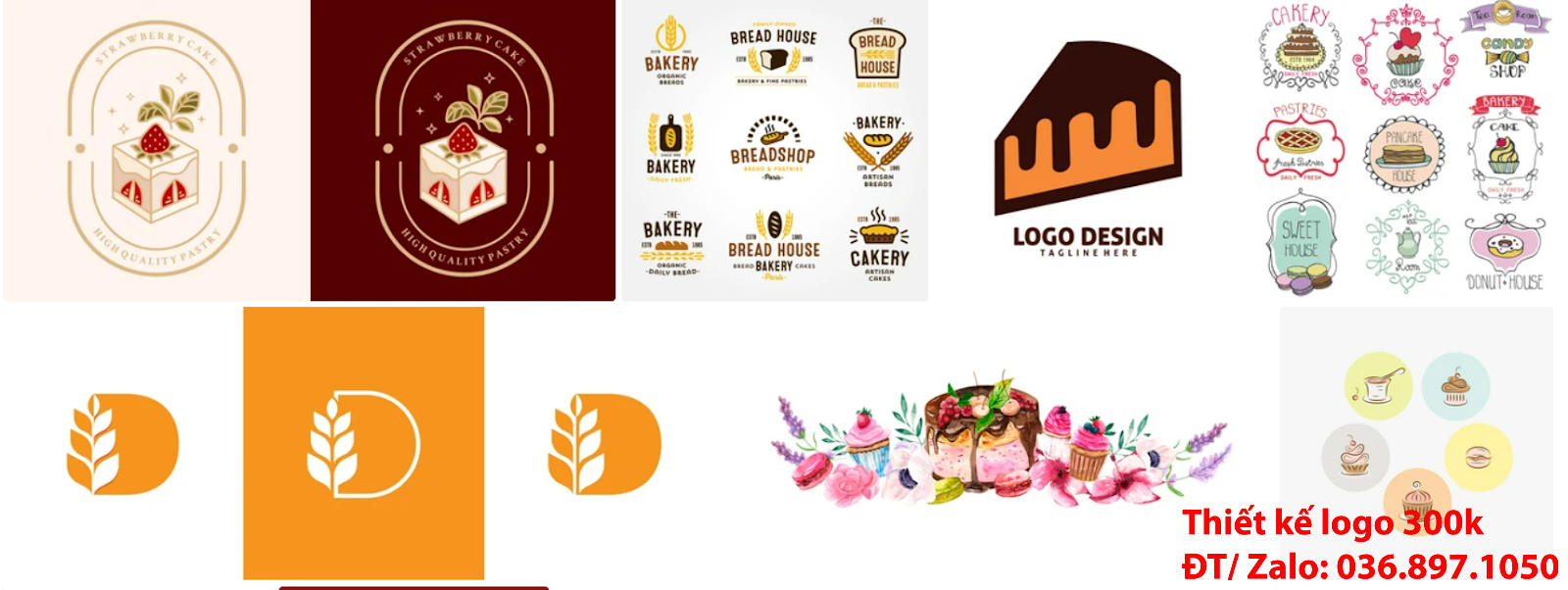Công ty cung cấp mẫu thiết kế logo bánh kem chuyên nghiệp chất lượng tại Hà Nội
