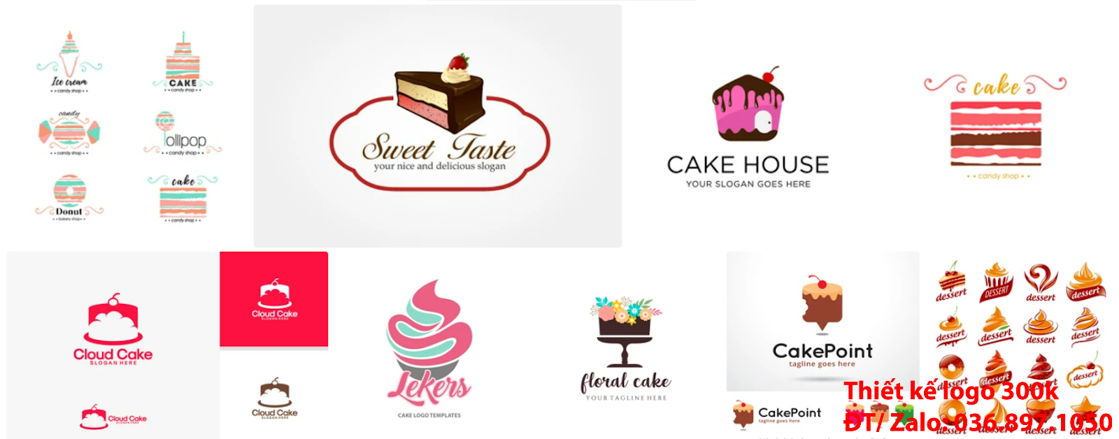 Công ty cung cấp mỗi thiết kế logo bánh kem đẹp giá rẻ chuyên nghiệp online