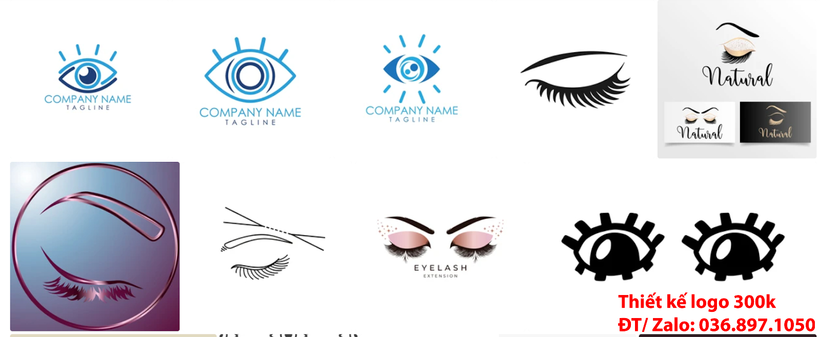 Công ty nhận làm Mẫu logo thẩm mỹ lông mi mắt đơn giản tinh tế đẹp chuyên nghiệp tại Tp Hồ Chí Minh