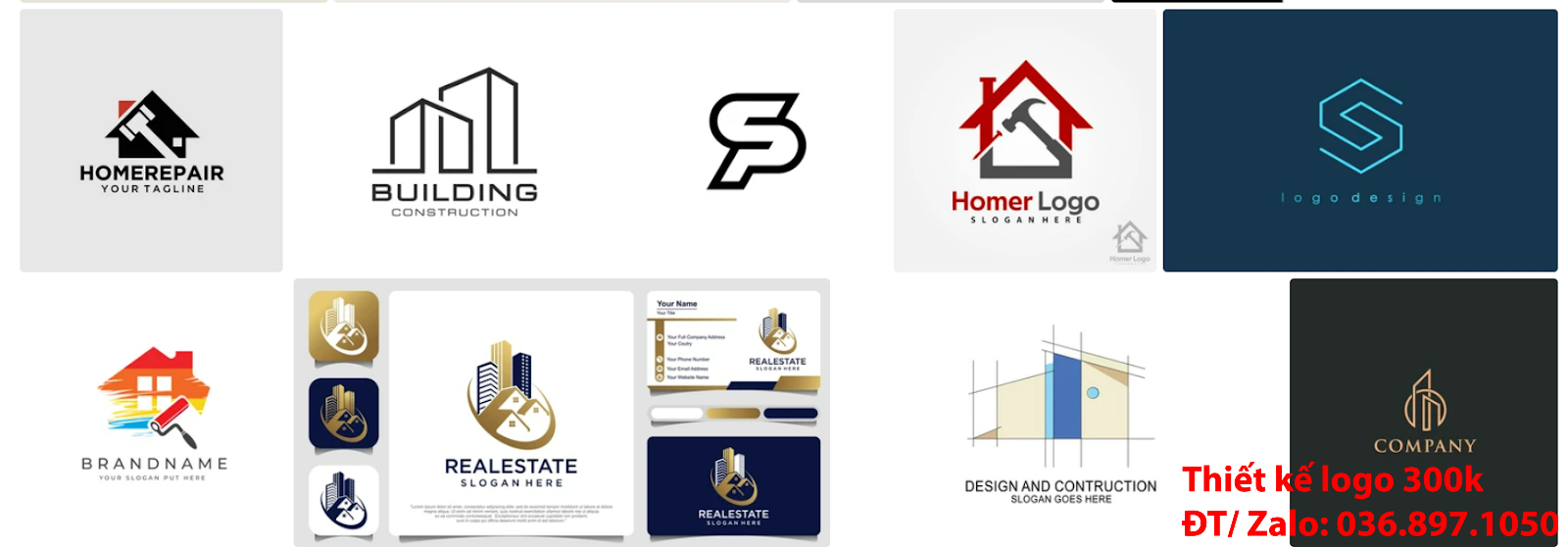 Công ty nhận tạo logo công ty kiến trúc sang trọng khác biệt uy tín chất lượng