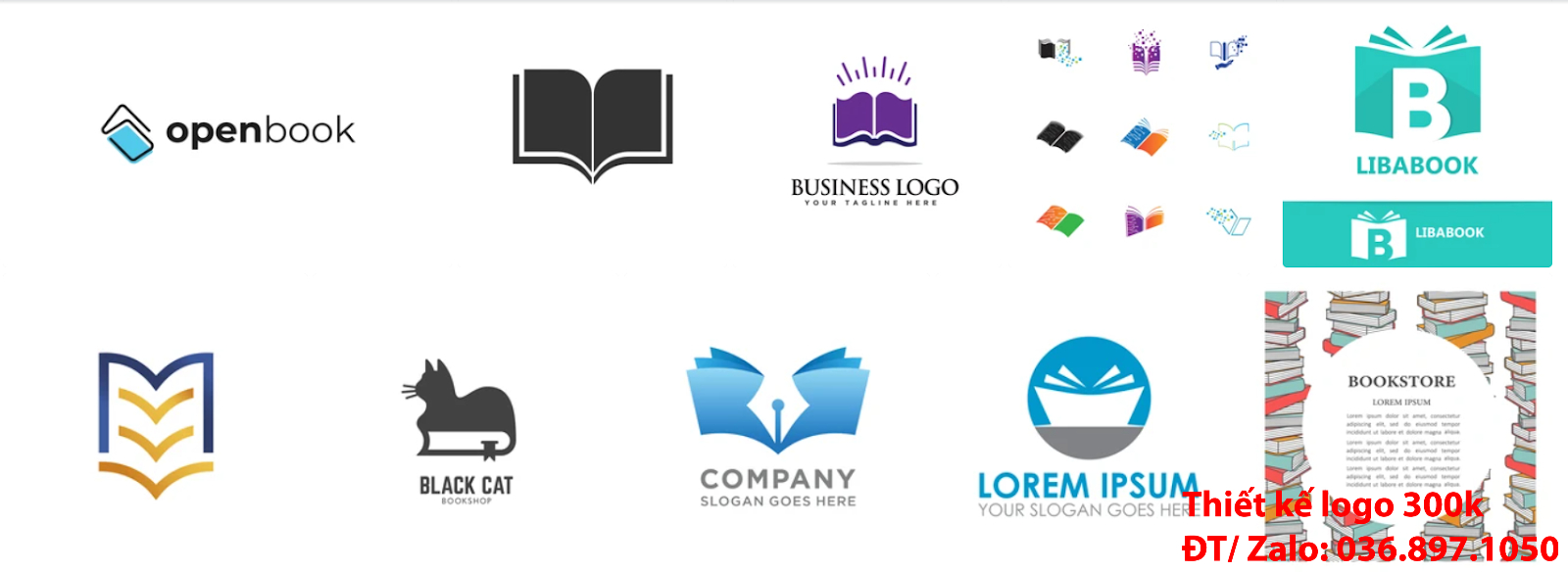 Công ty nhận Tạo mẫu logo nhà sách sang trọng khác biệt giá rẻ uy tín chất lượng tại Sài Gòn