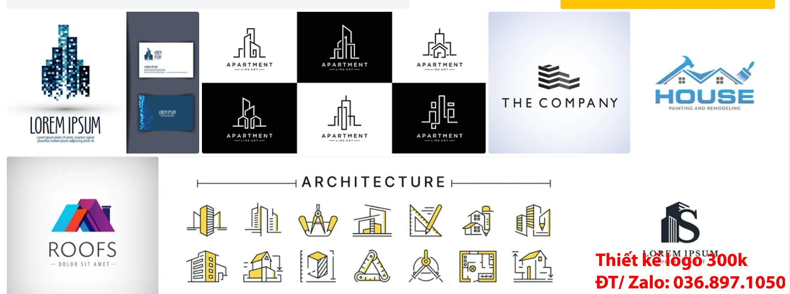 Công ty nhận tạo mẫu thiết kế logo công ty kiến trúc đẹp giá rẻ chất lượng