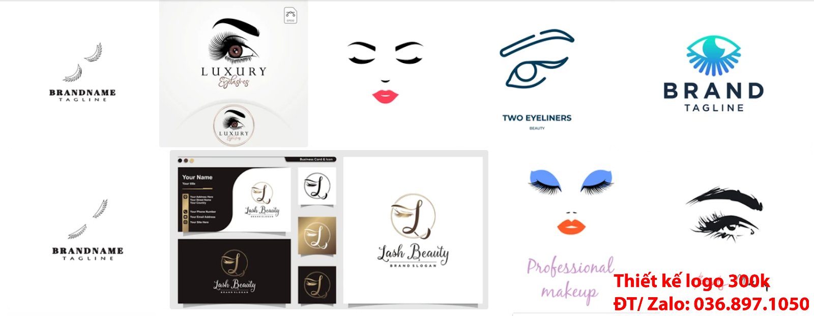 Công ty tạo lô gô online chuyên nghiệp tại Tp Hồ Chí Minh chuyên tạo Ý nghĩa logo thẩm mỹ lông mi mắt shop độc đáo