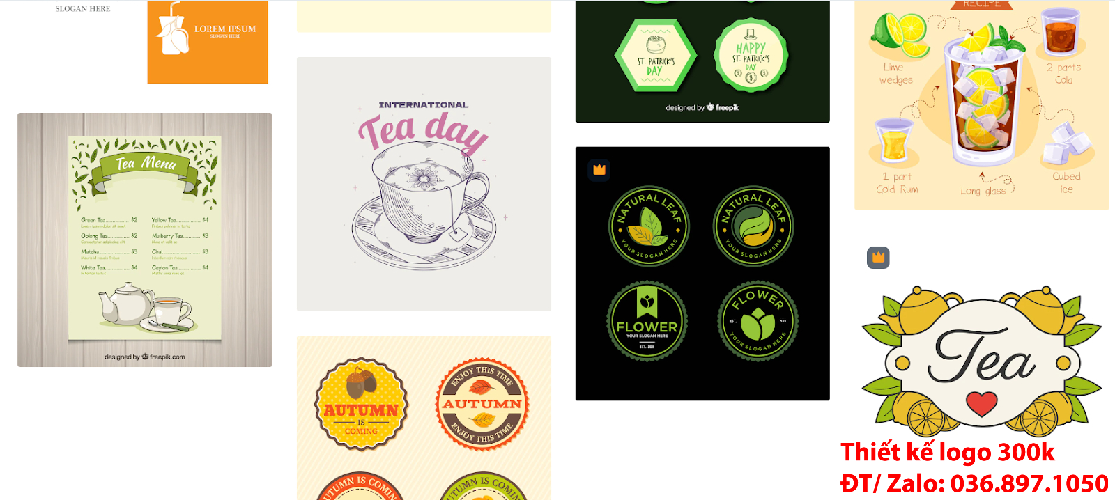 Công ty Tạo logo quán trà chanh sang trọng khác biệt đẹp online uy tín chuyên nghiệp tại Hà Nội