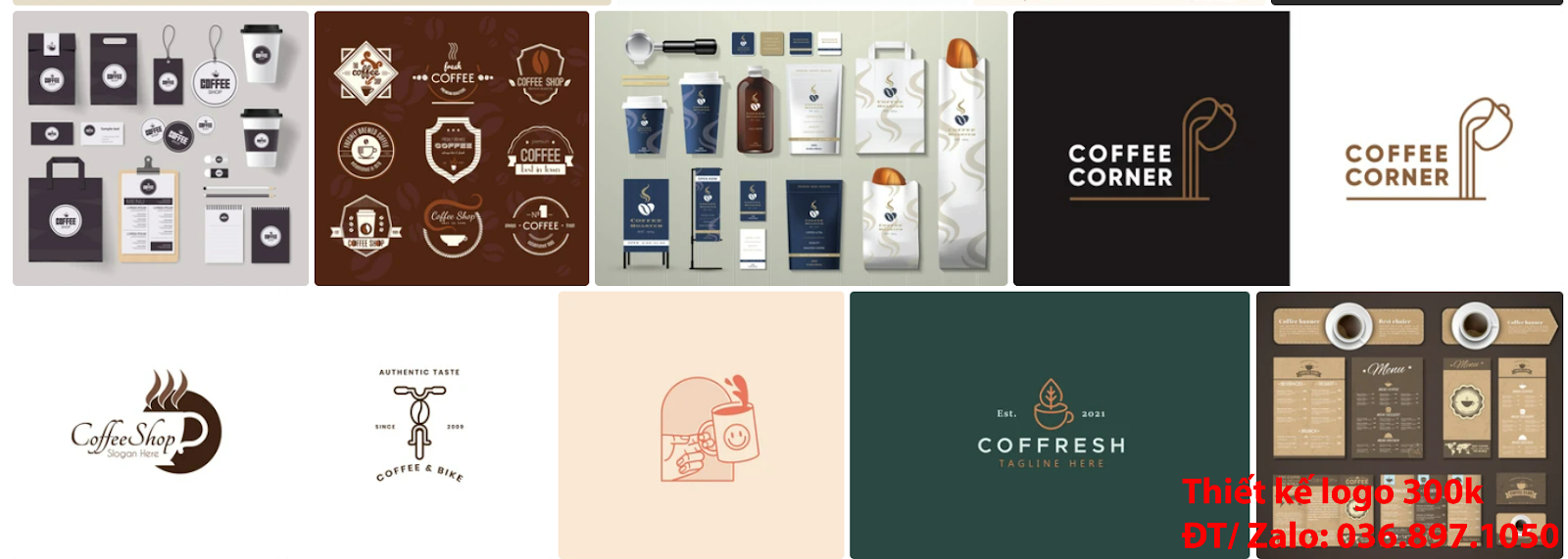 Công ty tạo mẫu thiết kế logo cà phê cafe coffee đẹp giá rẻ online chất lượng