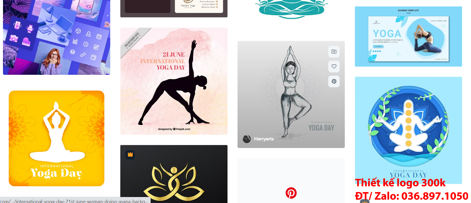 Công ty tạo thiết kế logo yoga aerobic chuyên nghiệp đẹp online
