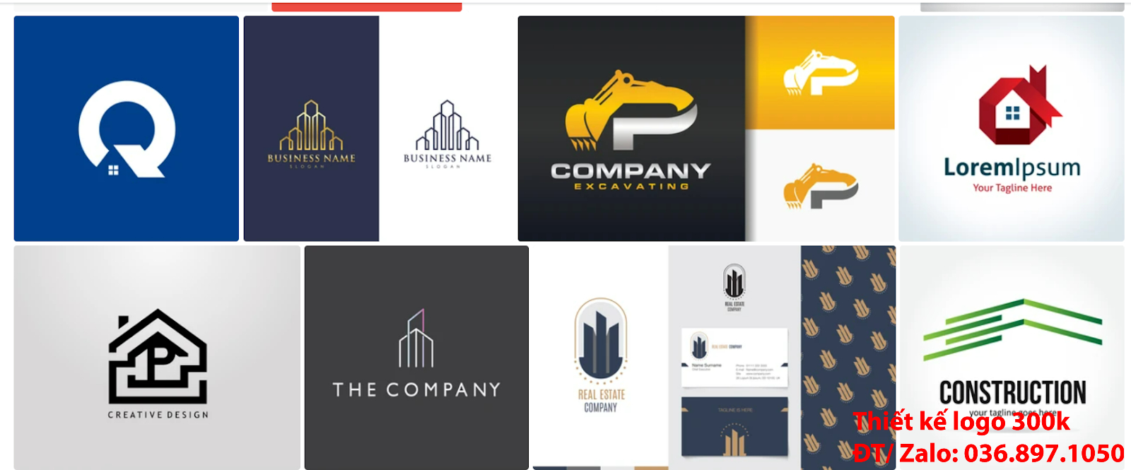 Công ty thiết kế mẫu logo công ty kiến trúc đơn giản tinh tế uy tín