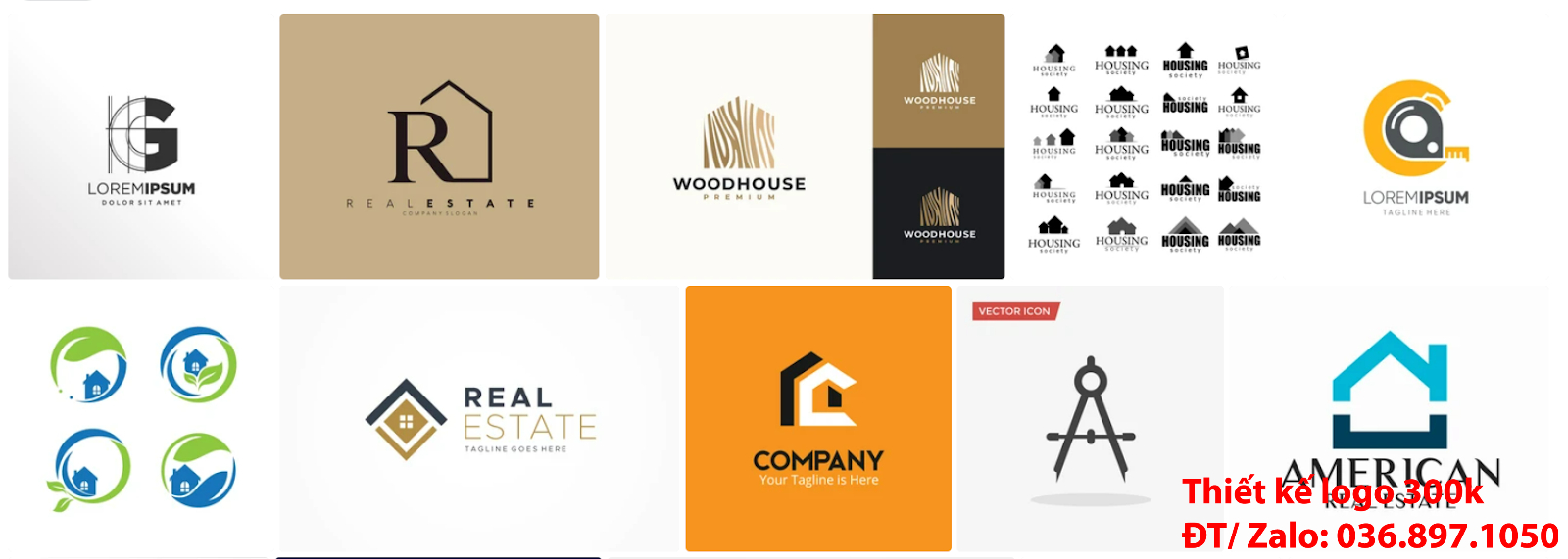 Dịch vụ cung cấp mẫu thiết kế logo công ty kiến trúc chuyên nghiệp đơn giản chất lượng