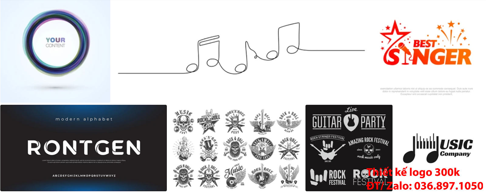 Dịch vụ tạo Mẫu logo âm nhạc đơn giản tinh tế online uy tín giá rẻ chuyên nghiệp
