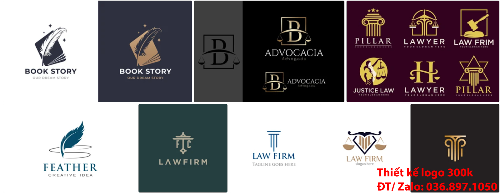 Dịch vụ tạo Mẫu Thiết Kế Logo công ty luật sư đẹp giá rẻ uy tín chuyên nghiệp