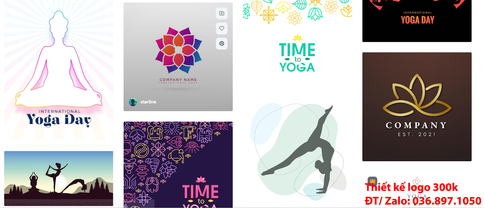 Dịch vụ tạo mẫu thiết kế logo yoga aerobic đẹp nhất hiện nay chất lượng tại Hà Nội