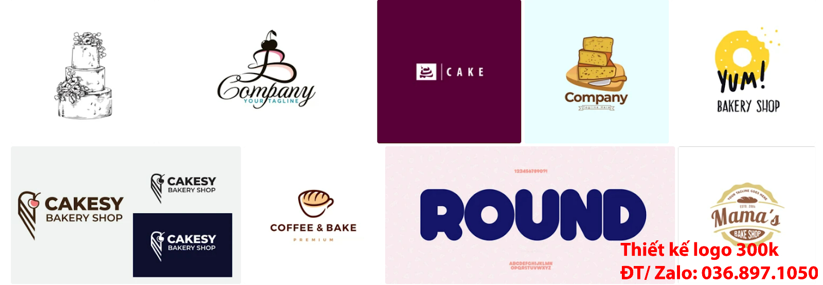 Đơn vị cung cấp mẫu logo bánh kem đẹp miễn phí online tại Hà Nội