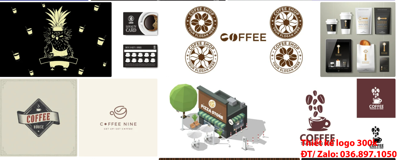 Đơn vị cung cấp mẫu logo cà phê cafe coffee đơn giản tinh tế online tại Sài Gòn