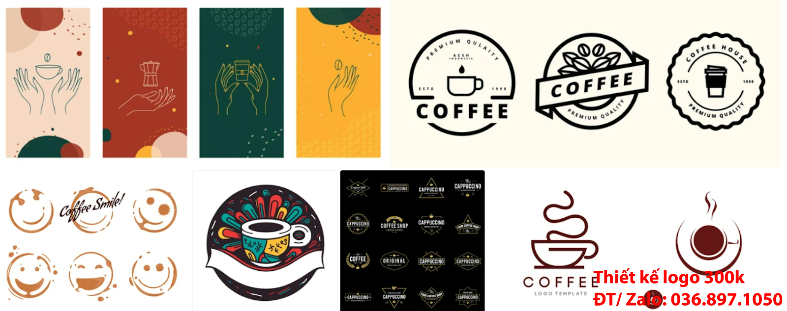 Đơn vị cung cấp mẫu thiết kế logo cà phê cafe coffee đẹp giá rẻ chuyên nghiệp tại Sài Gòn
