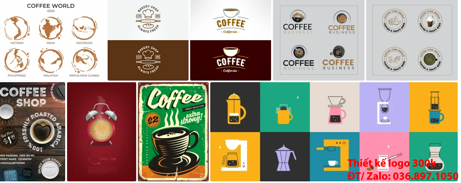 Đơn vị cung cấp mẫu thiết kế logo cà phê cafe coffee đẹp nhất hiện nay đơn giản tại Hà Nội