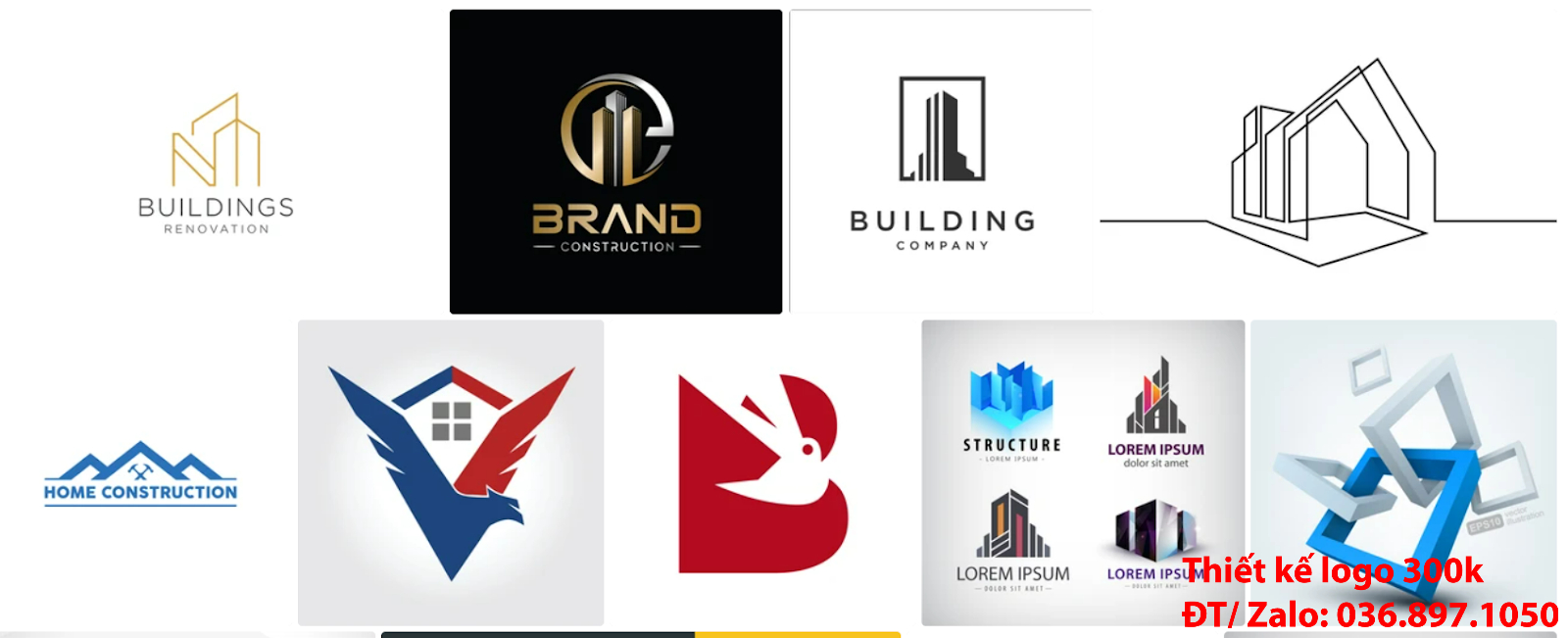 Đơn vị làm mẫu hình ảnh logo công ty kiến trúc PNG và Vector giá rẻ 300k, 500k