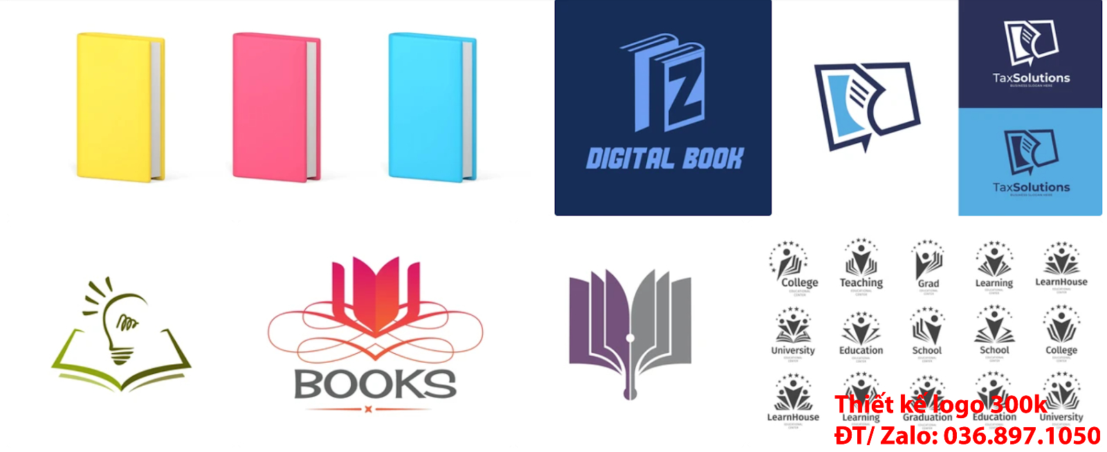 Đơn vị nhận làm lô gô đẹp uy tín có làm Mẫu logo nhà sách đẹp miễn phí chất lượng