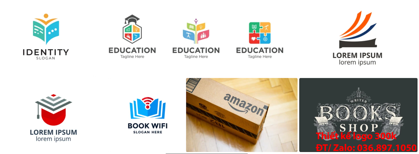 Đơn vị tạo lô gô online giá rẻ 300k - 500k tại TpHCM có nhận Tạo mẫu logo nhà sách sang trọng khác biệt đẹp
