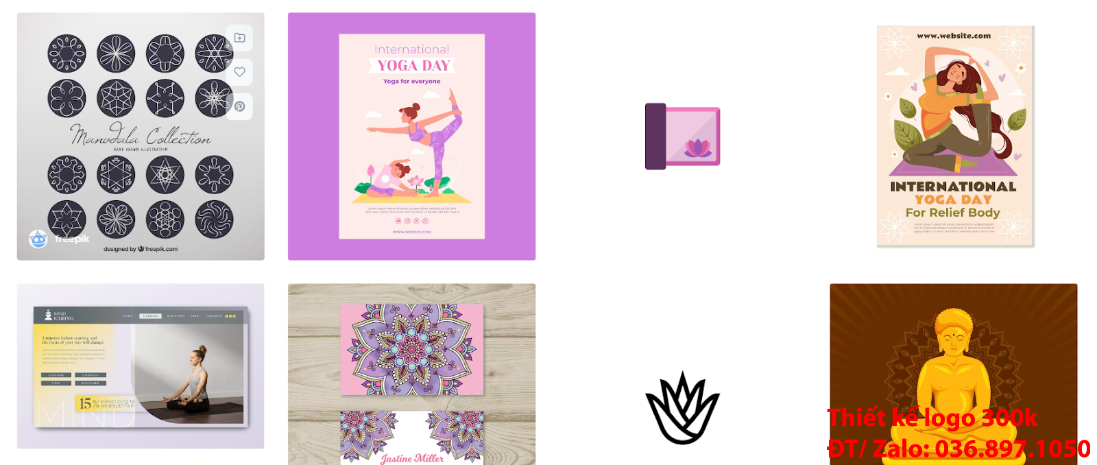 Đơn vị tạo mẫu logo yoga aerobic đơn giản tinh tế uy tín tại Sài Gòn