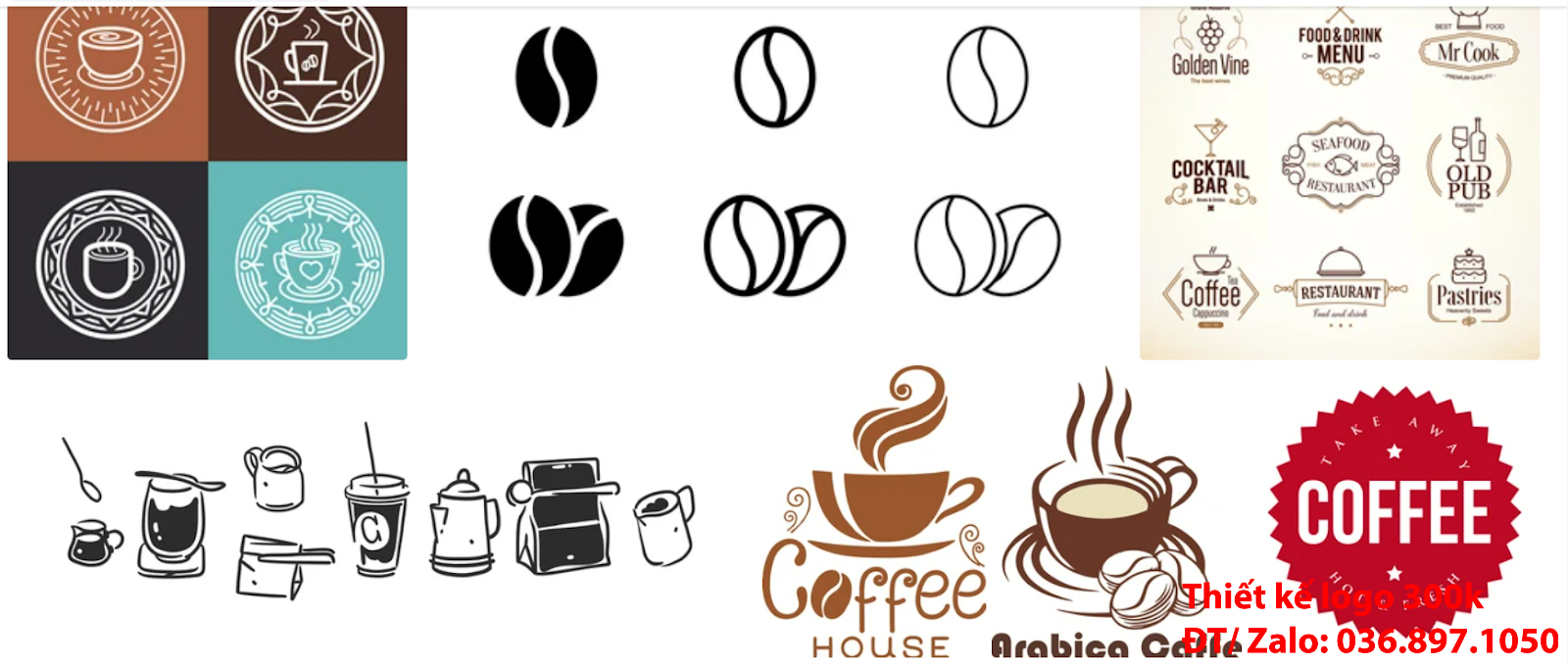 Đơn vị tạo mẫu thiết kế logo cafe coffee đẹp nhất hiện nay đơn giản