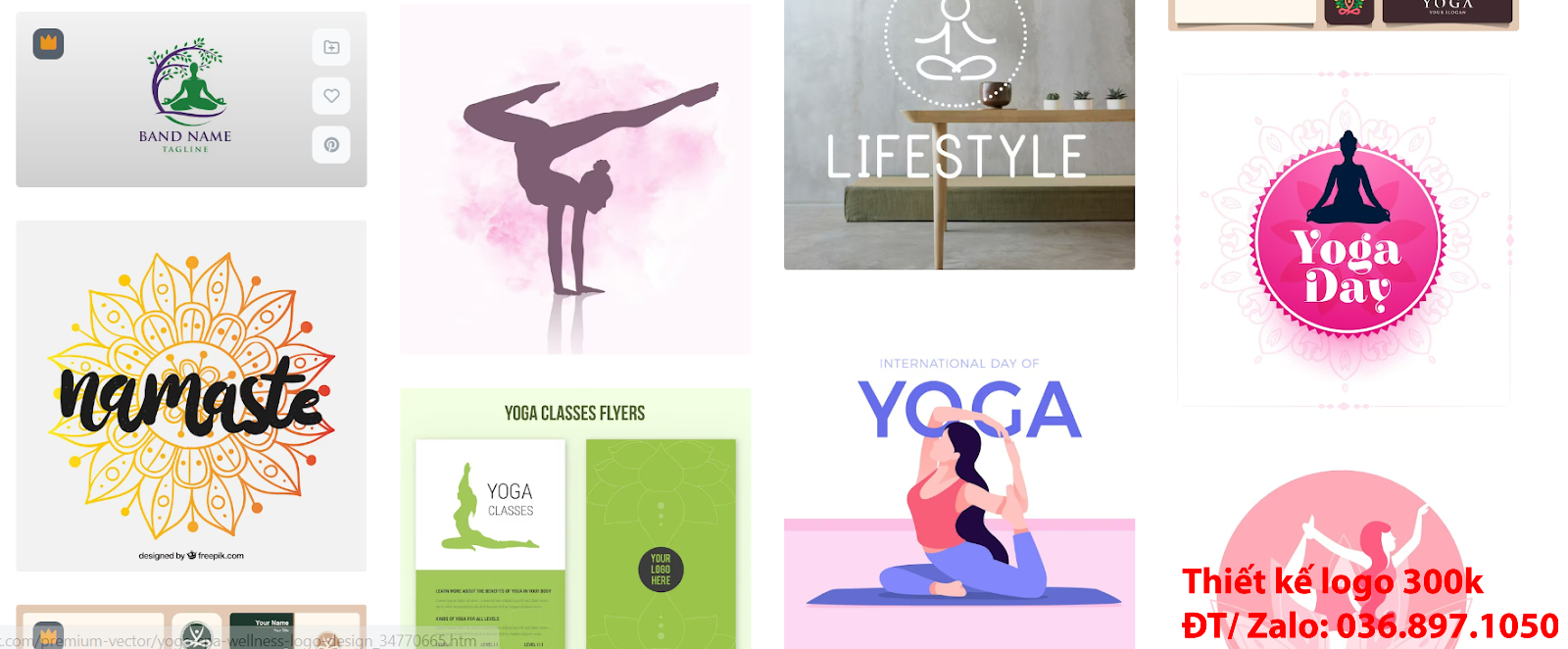 Đơn vị thiết kế logo yoga aerobic chuyên nghiệp đơn giản