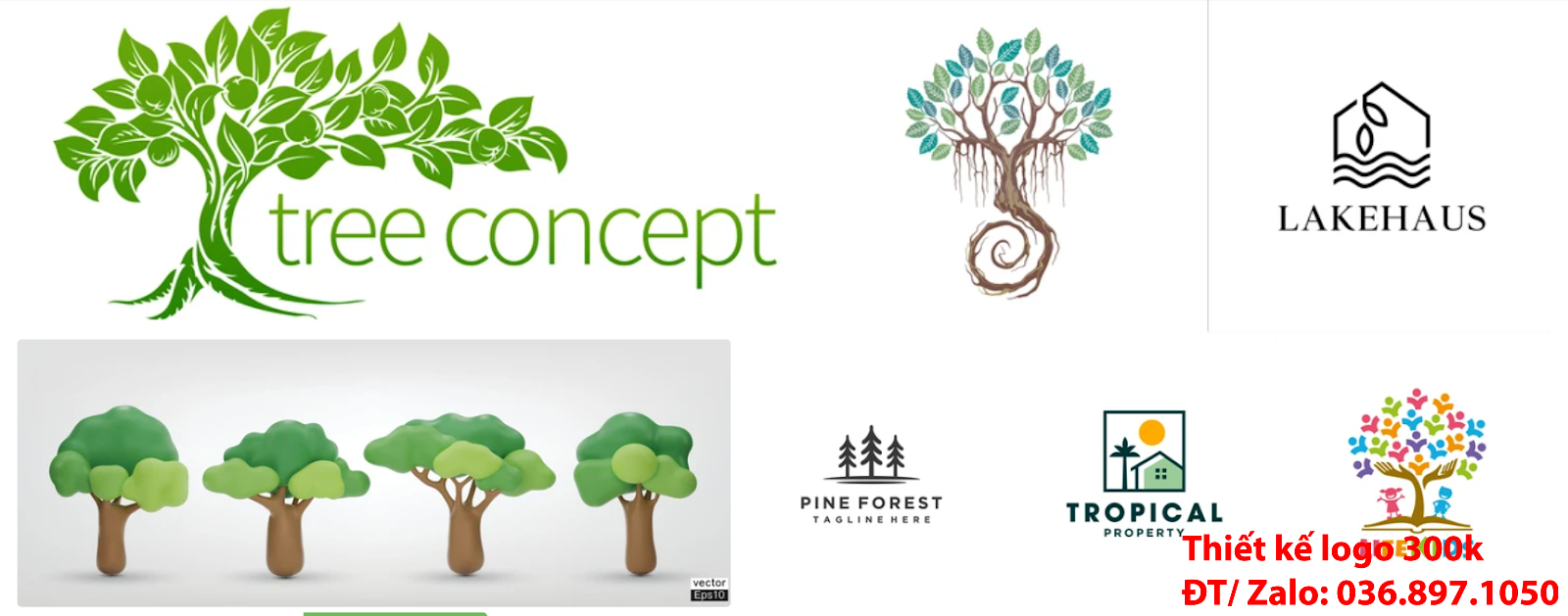 Mẫu logo cây xanh đẹp miễn phí online chuyên nghiệp và uy tín tại công ty làm lô gô giá rẻ Hà Nội