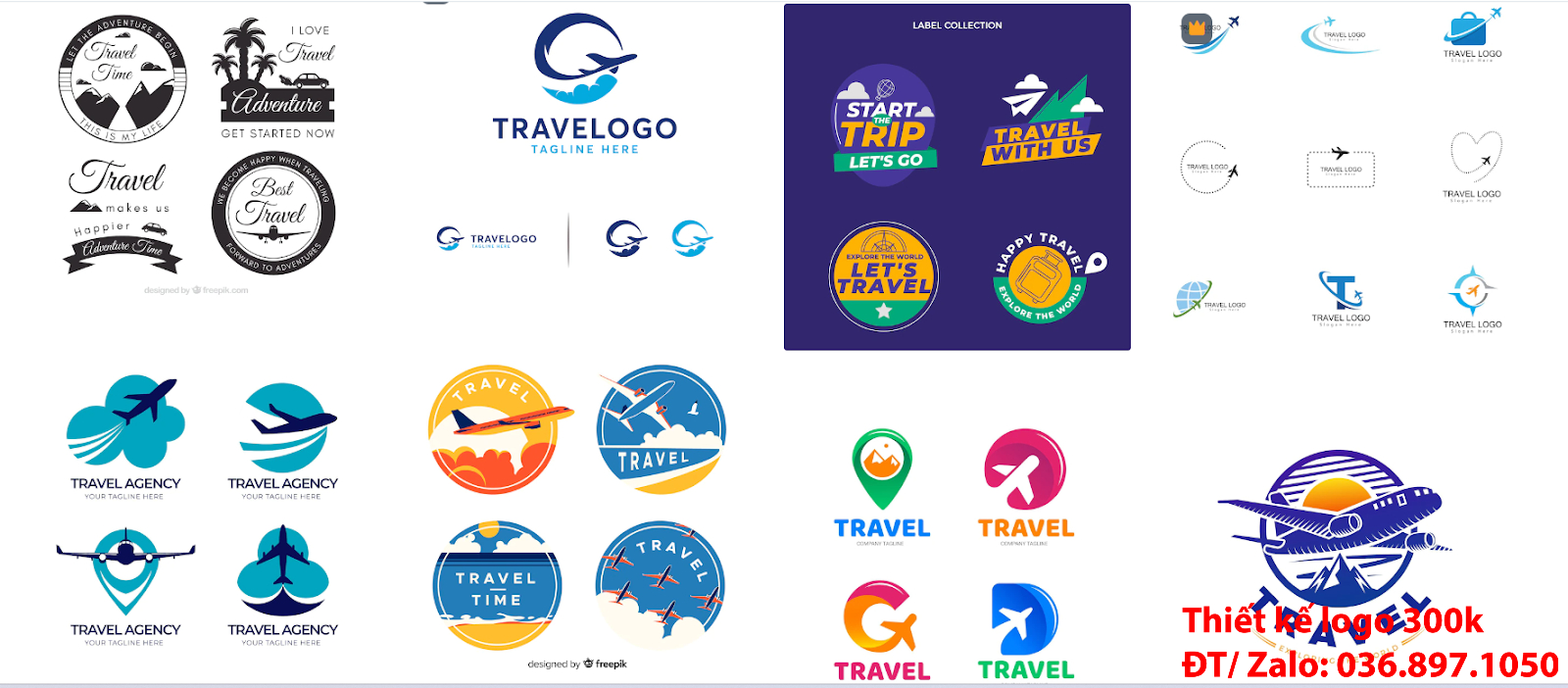 Mẫu logo công ty du lịch tour online chuyên nghiệp chất lượng 500k