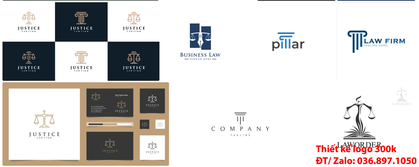 Mẫu logo công ty luật sư đẹp chuyên nghiệp chất lượng giá rẻ từ 300k đến 500k