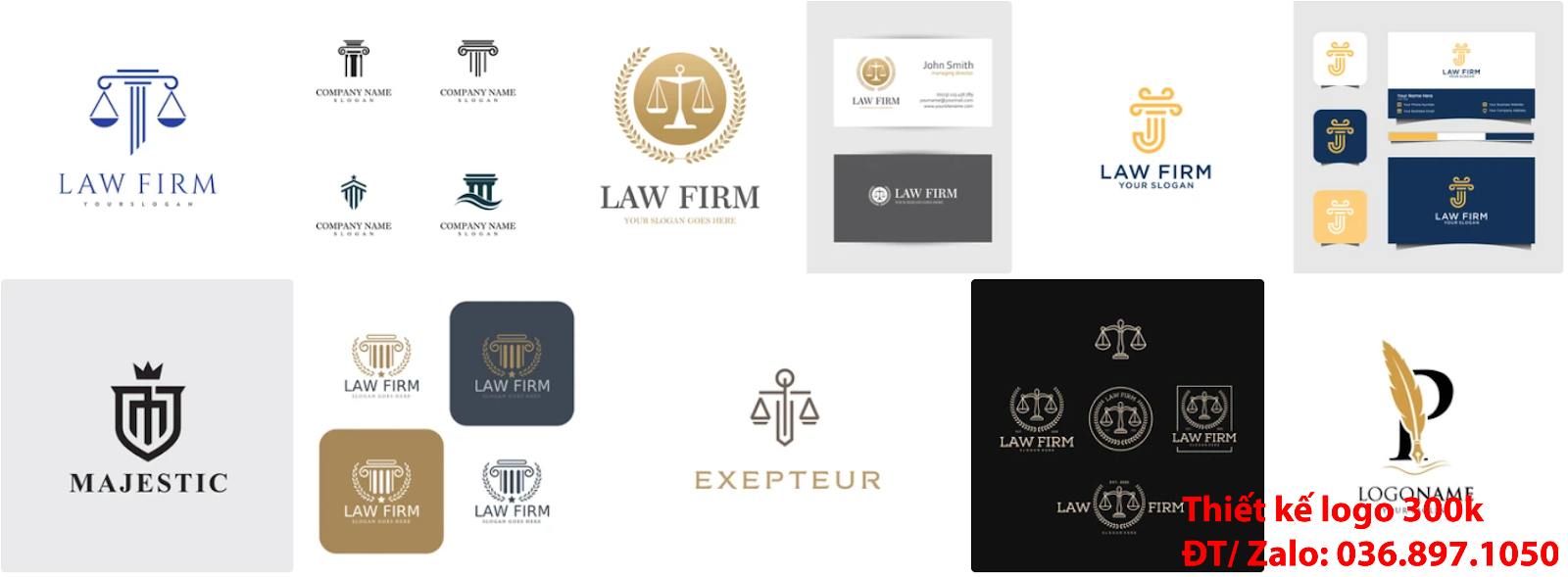Mẫu logo công ty luật sư đẹp uy tín chuyên nghiệp chất lượng