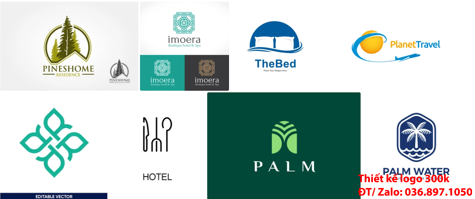 Mẫu logo đẹp khách sạn resort nhà nghỉ sáng tạo giá rẻ được thiết kế bởi công ty tạo lô gô online tại Sài Gòn