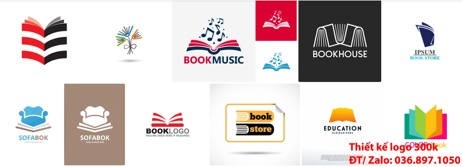 Mẫu logo nhà sách đẹp miễn phí chất lượng cao, uy tín và chuyên nghiệp