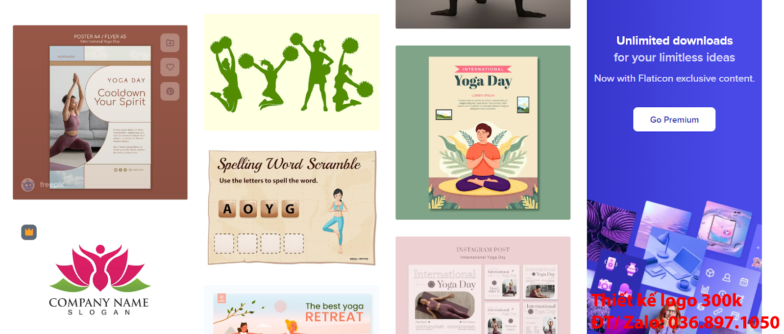 mẫu logo yoga aerobic đẹp miễn phí uy tín online