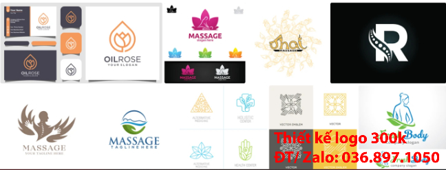 Mẫu Thiết Kế Logo massage đẹp giá rẻ 500k