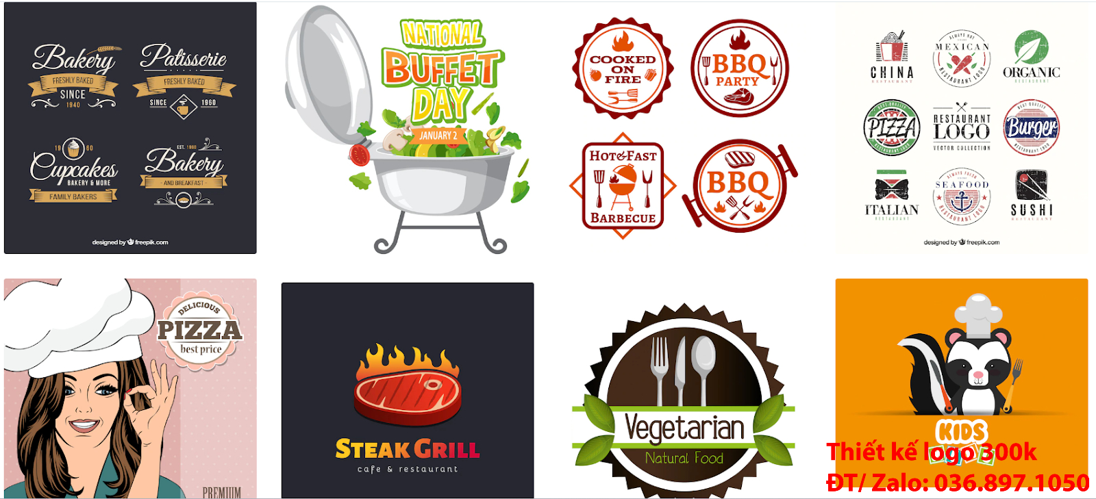 Nhận tạo Mẫu logo đầu bếp chef cook đẹp miễn phí online cho các công ty tại khu vực TpHCM chuyên nghiệp uy tín nhất