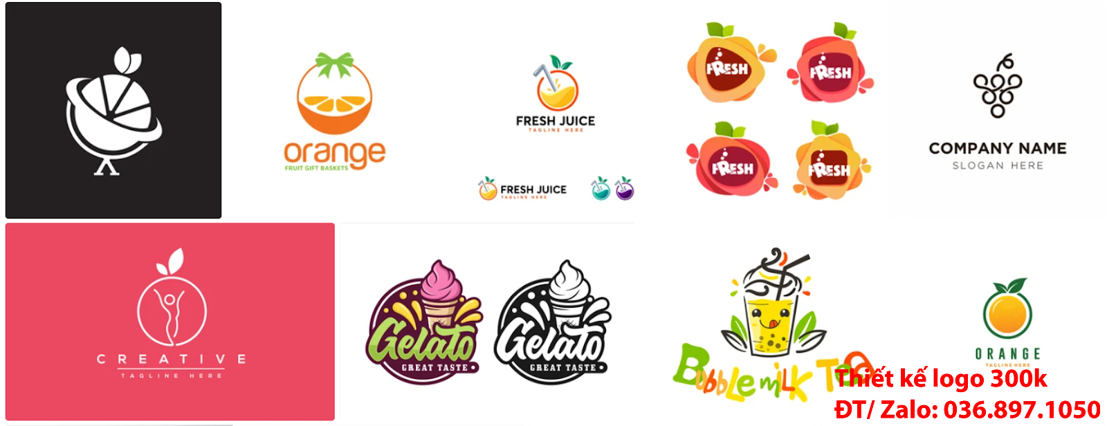 Nhận tạo Mẫu thiết kế Logo trái cây đẹp nhất hiện nay tại Tp Hồ Chí Minh với giá rẻ chất lượng