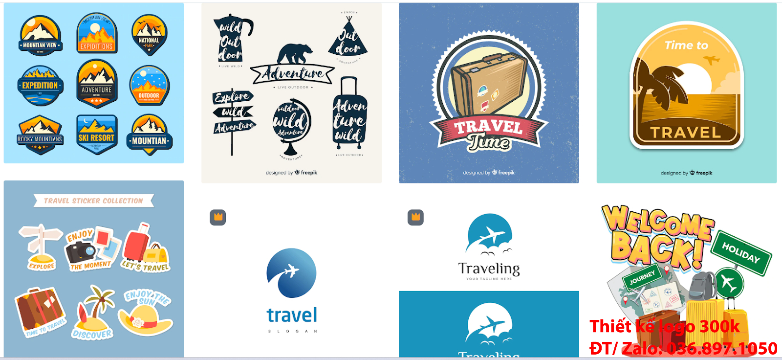 Tại Hà Nội có dịch vụ nhận thiết kế online các Mẫu logo đẹp công ty du lịch tour sáng tạo