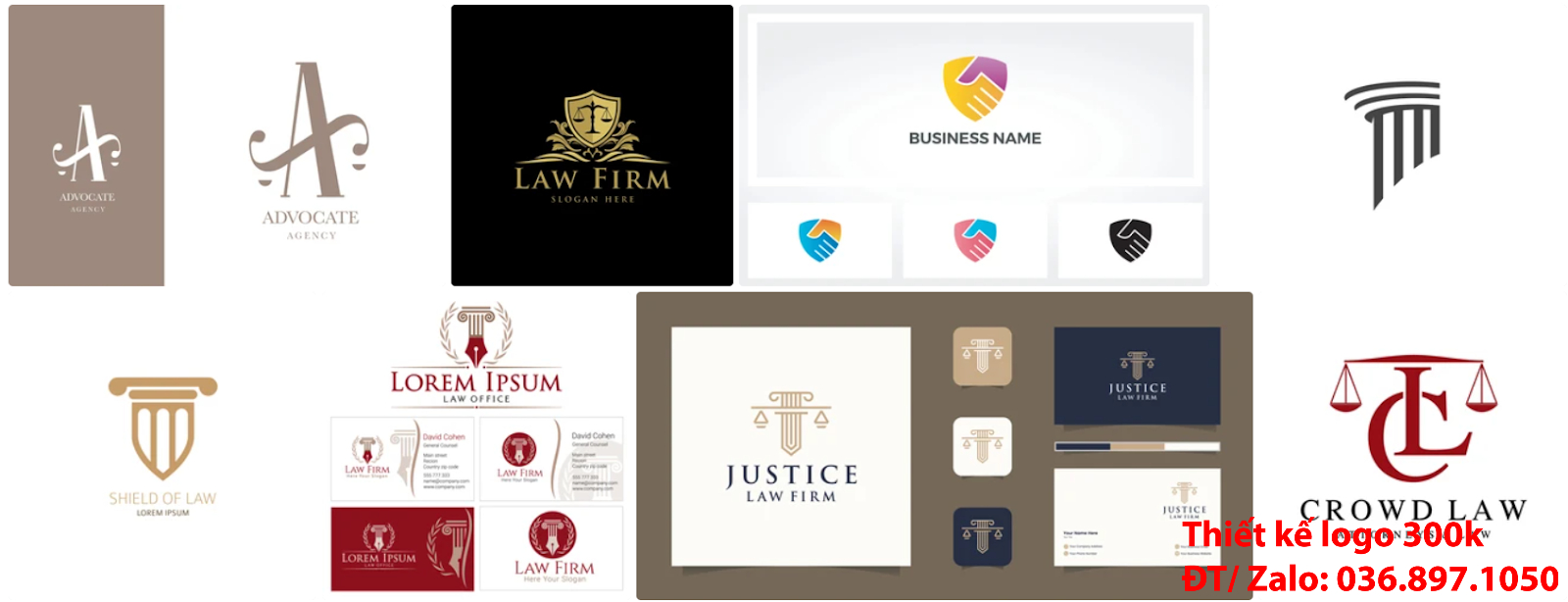 Tại Hà Nội cũng có công ty nhận thiết kế các Mẫu logo công ty luật sư đẹp online uy tín chất lượng giá 300k