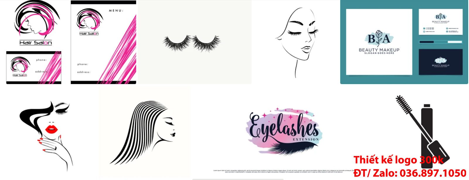 Tại Sài Gòn có công ty nhận làm các Mẫu logo thẩm mỹ lông mi mắt đơn giản tinh tế đẹp chất lượng