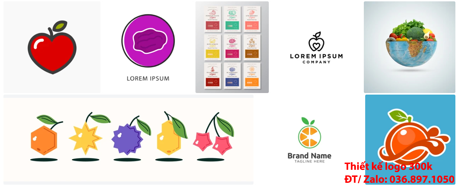 Tại Sài Gòn có công ty nhận thiết kế các Mẫu logo trái cây đơn giản tinh tế đẹp chất lượng