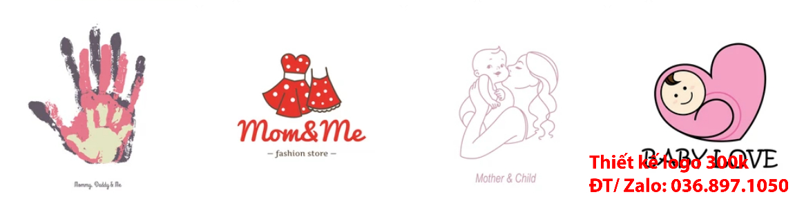 Tạo logo mẹ và bé sang trọng khác biệt giá rẻ