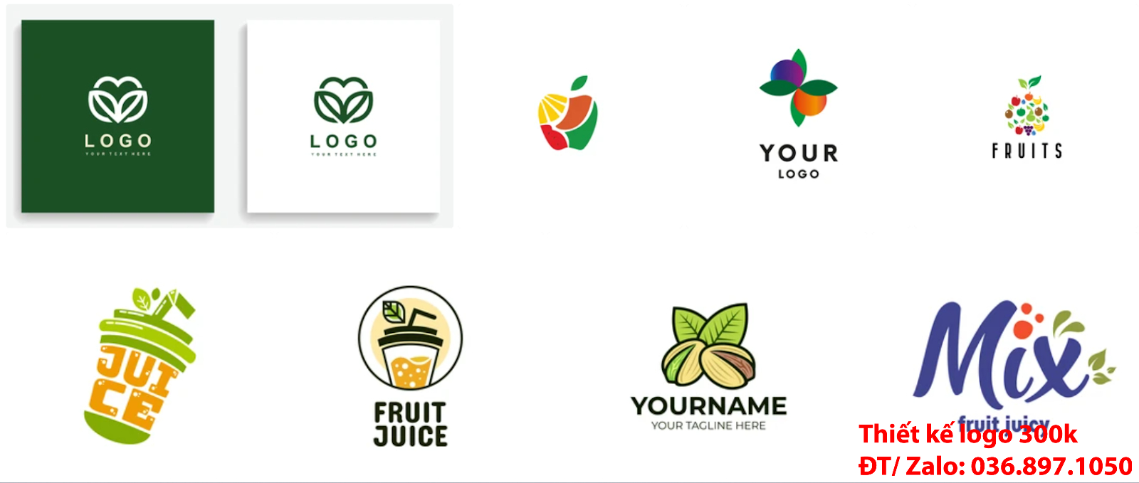 Tạo Mẫu Hình ảnh Logo trái cây PNG và Vector đẹp chuyên nghiệp với giá rẻ từ 300k đến 500k
