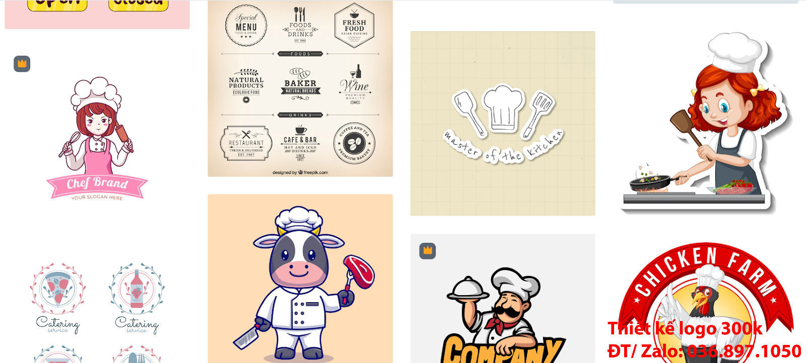 Tạo mẫu lô gô online đẹp chuyên nghiệp với chủ đề Mẫu thiết kế Logo đầu bếp chef cook đẹp nhất hiện nay giá rẻ 300k