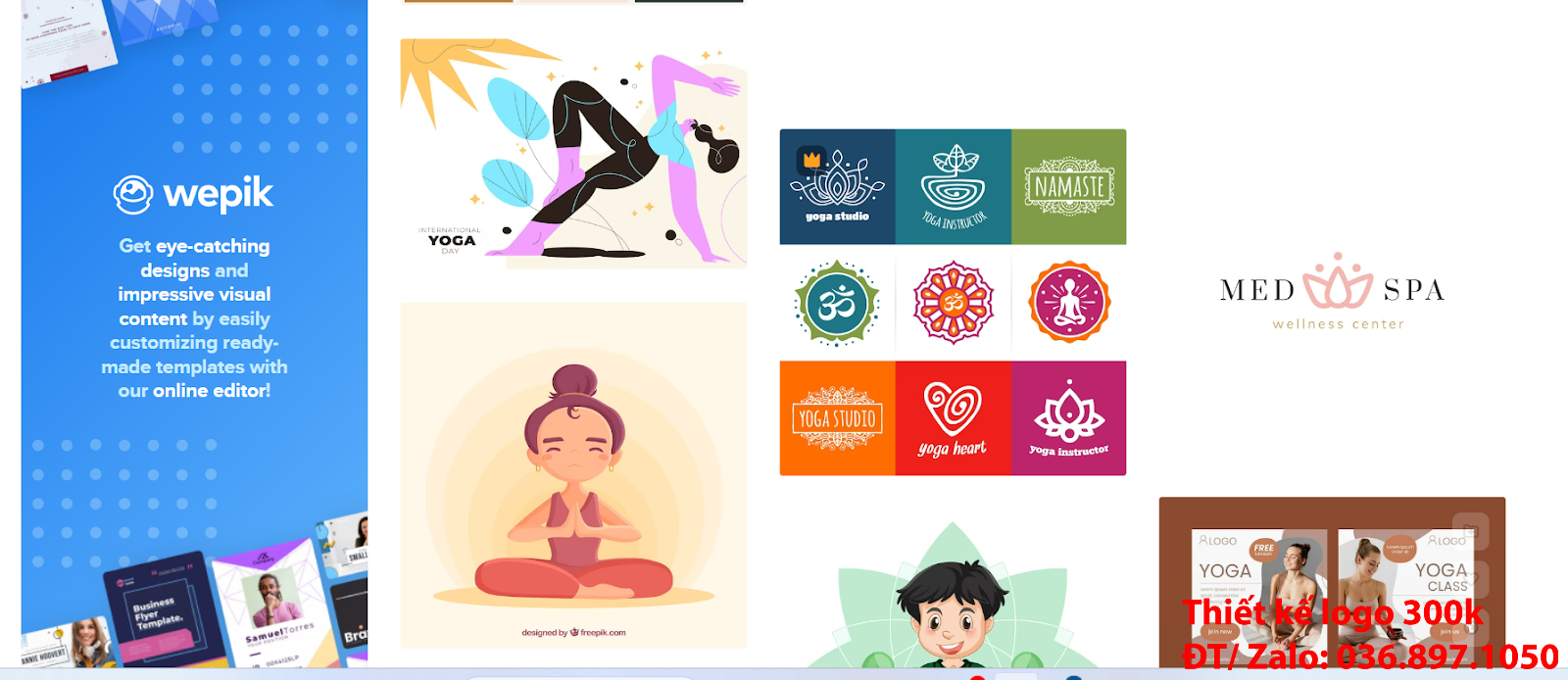 tạo ý nghĩa logo yoga aerobic độc đáo