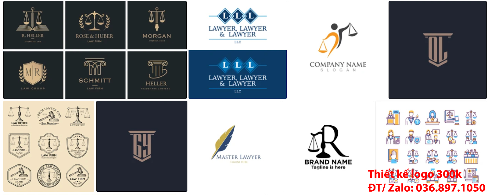 Thiết kế logo công ty luật sư chuyên nghiệp đẹp chất lượng giá 300k
