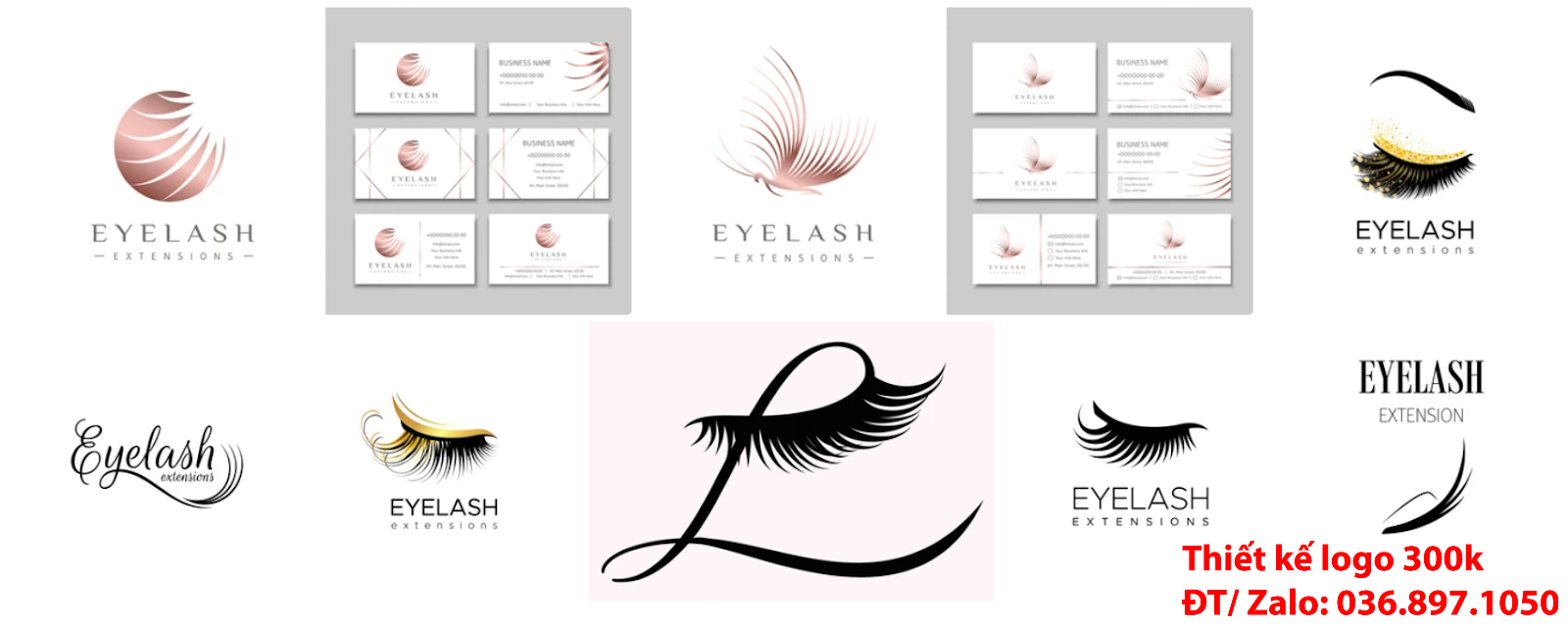 thiết kế logo thẩm mỹ lông mi mắt đẹp online chuyên nghiệp chất lượng 500k