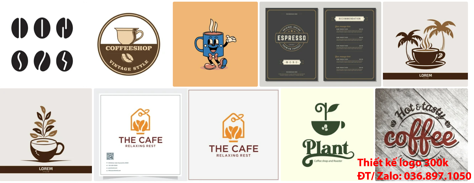 ý nghĩa logo cà phê cafe coffee độc đáo giá rẻ