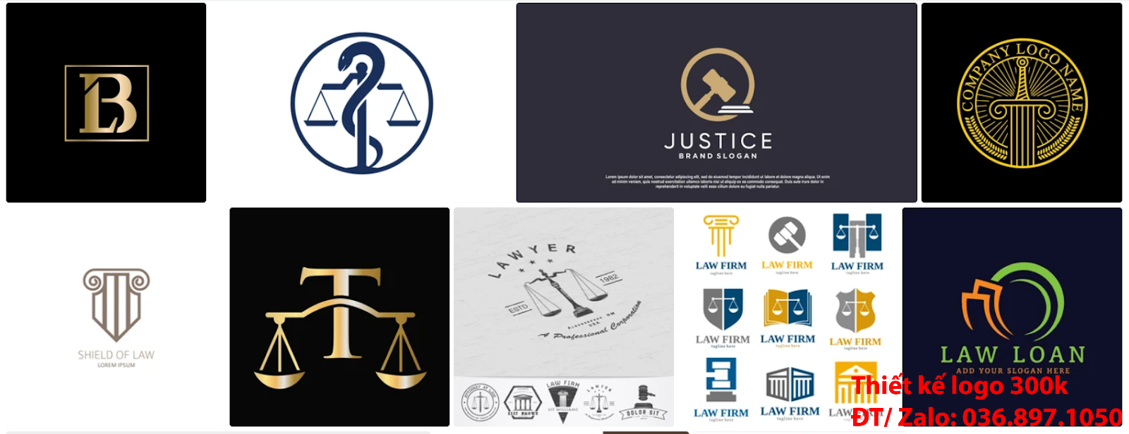Ý nghĩa logo công ty luật sư độc đáo do công ty thiết kế lô gô online giá rẻ chuyên nghiệp tạo nên